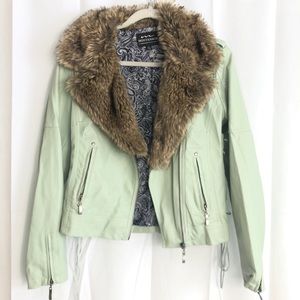 Montanaco leather faux jacket